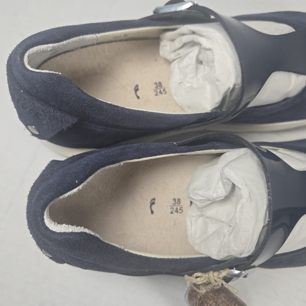 Birkenstock Women's Tralee Mary Jane Navy Suede Shoes Size EU 38 narrow US 7 - Picture 10 of 12